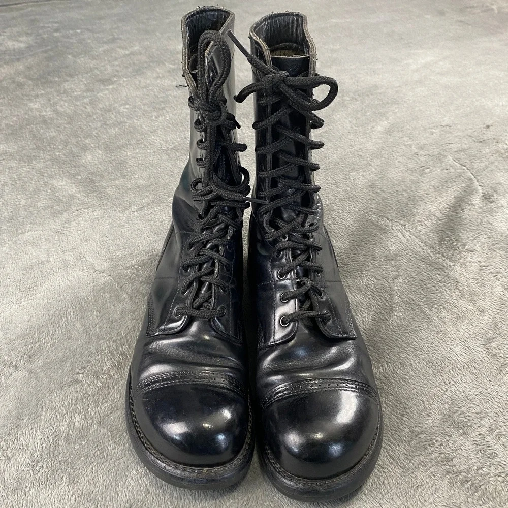 Corcoran Jump Boots Mens 10 D Black Leather Cap Toe Paratrooper Combat 1500